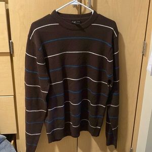 Super comfy brown striped sweater!!